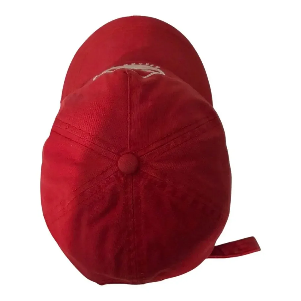 Billabong Surf Club Distressed Womens Strapback Cap Adjustable Cotton Hat Red